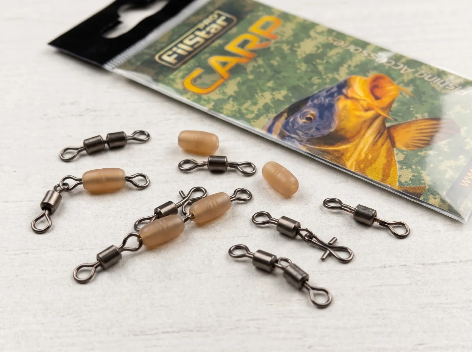 Бърза връзка с вирбел и шлаух Filstar Fast Beads and Quick Link Swivel